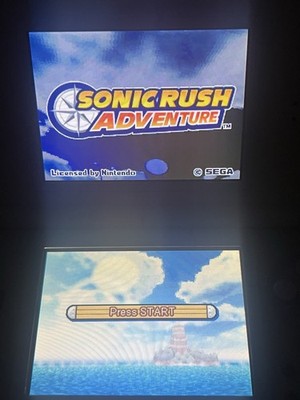 Sonic Rush Adventure (Nintendo DS, 2007) Game Only-No Label- Tested & Working