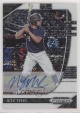 2020 Panini Prizm Draft Picks White Donut Circle 44/50 Nick Yorke Auto uk2