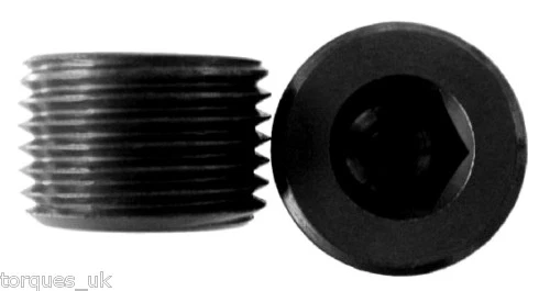 TORQUES 3/8" NPT Male Plug Aluminium In Black