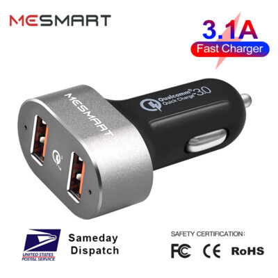 For iPhone 16e 15 Pro 14 13 Plus Fast Dual USB Car Charger Power Adapter Block