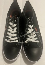 Image of Levi's Men’s Sneakers Low Top Size 12M Anikin C-CVS Black Canvas New w/o Box