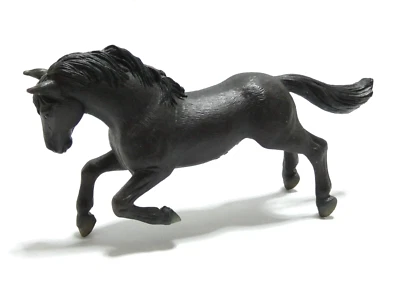 SCHLEICH 2006 CHEVAL NOIR JOUET ENFANT VINTAGE ANIMAUX FERME 16 CM OCCASION BE - Photo 1/4