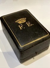 OLD JULES LADOUCETTE SOLID SILVER CASE CUP AND SPOON SET