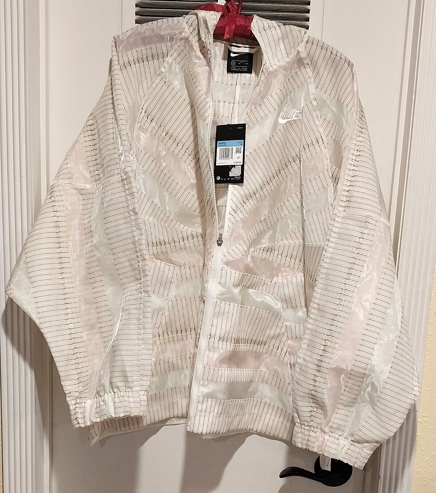 OFF WHITE X NIKE Giacca Nike donna X Earth Day Windrunner full zip nuova con etichetta taglia: oversize media