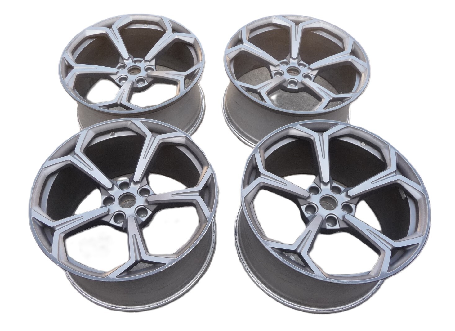 2019-2022 Lamborghini Urus 22" Rim Silver Set (4) 4ML601025K 4ML601025N OEM