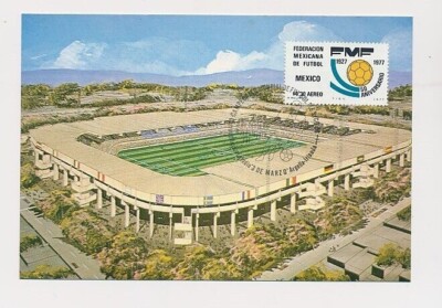 D187309 World Cup Soccer Mexico 1986 Maximum Card Mexico Estadio 3