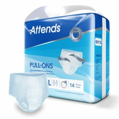 Attends Pull Ons 8 Incontinence Pull Up Pants - EXTRA LARGE