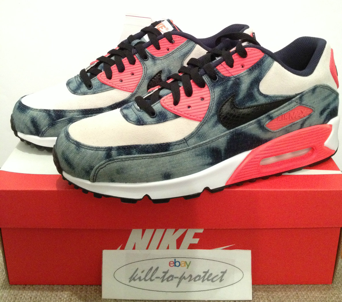 Nike air max 90 col denim noi uk7 8 9 10 11 12 qs mimetico 700875-400 atmos 2014 Nike air max 90 col denim noi uk7 8 9 10 11 12 qs mimetico 700875-400 atmos 2014
