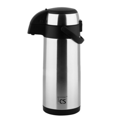 Carl Schmidt Sohn 5 L EDELSTAHL Thermo-Pumpkanne Thermoskanne Pump-Isolierkanne