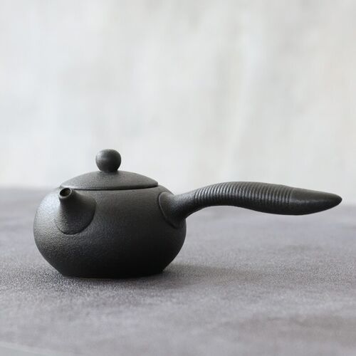 facultativo junto a Artes literarias 150 ml tetera negra de cerámica Kyusu tetera tetera cerámica kung fu chino  | eBay