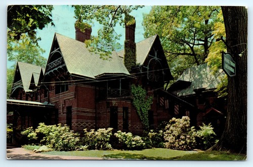 The Mark Twain House Historical Museum Architecture Hartford CT Vintage Postcard - Picture 2 of 4