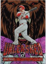 Mike Trout 2022 Donruss Unleashed Pink Fireworks