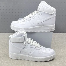 Nike Air Force 1 High LE New DD9624 100 Triple White Women’s Size 10
