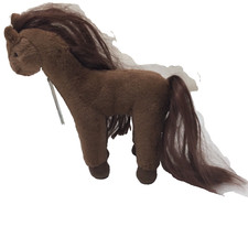 Comet Brown Pony Horse Long Mane Tail NWT Whimzy Pets Plush Blip 8" Lovey 2010