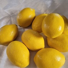 Lot of 9 Realistic Artificial Lemons For Decoration Display  Crafts
