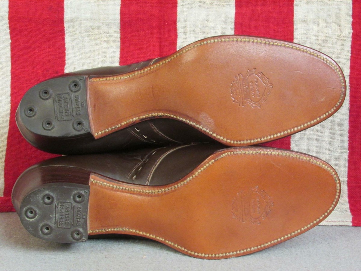 Vintage 1930s Friedman Shelby Leather Lace Up Shoes Heels Vintage 1930s Friedman Shelby Leather Lace Up Shoes Heels
