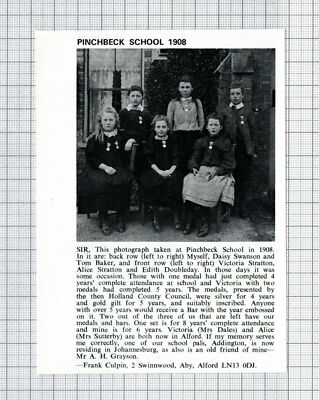 Pinchbeck Schule Lincolnshire Frank Culpin Daisy Swanson Doubleday 1979 Ausschnitt