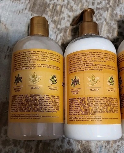 Shea Moisture Raw Shea Butter Moisture Retention (2)Shampoo (2)Conditioner 13oz - Picture 3 of 3