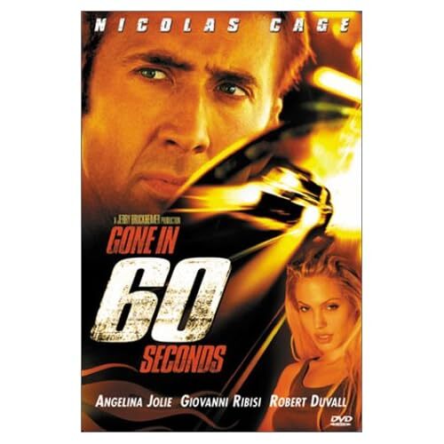 Gone In 60 Seconds On DVD with Nicolas Cage Very Good D90