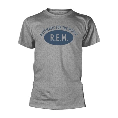 R.E.M. - AUTOMATIC GREY T-Shirt, Front & Back Print Small - Afbeelding 1 van 1