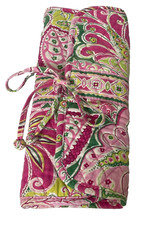 Vera Bradley Pinwheel Pink Cosmetic Brush Roll Case  Make Up Brushes