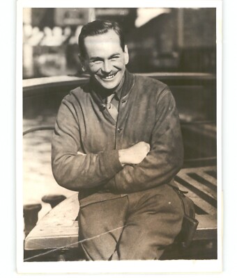 Greater Rockford Expedition PILOT Parker Cramer COPENHAGEN 1938 Press Photo