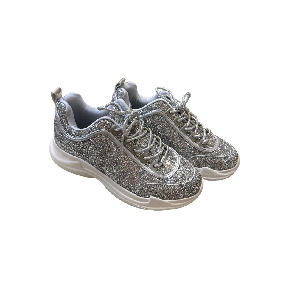 Wild Diva Lounge Mujer Plata Brillante Zapato/Zapatillas Talla 7.5 SKU 3544 Foto 3 de 4