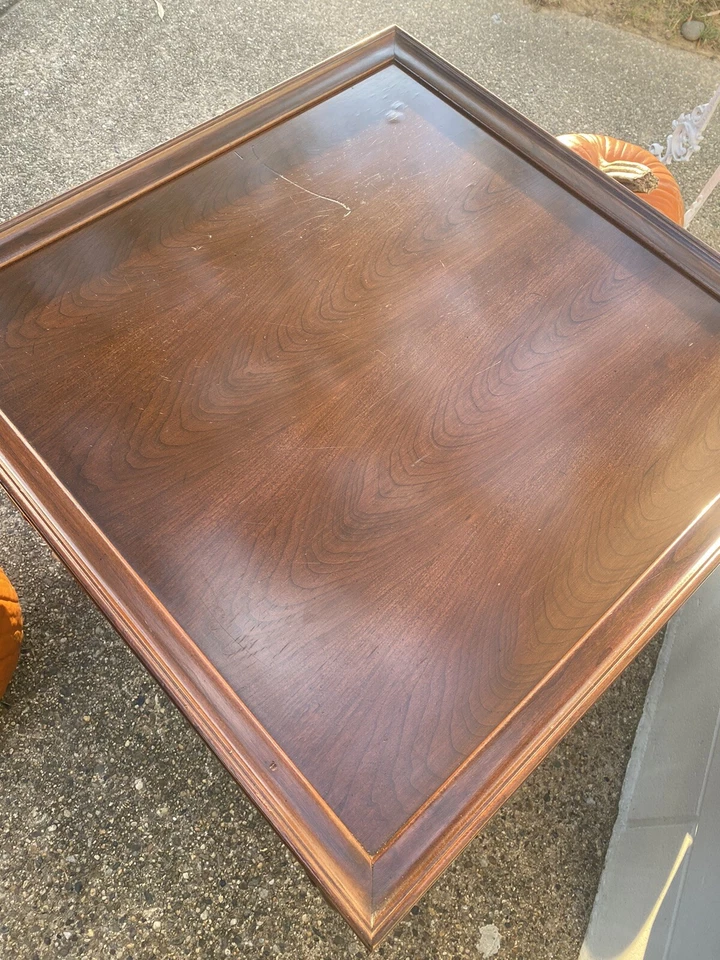 Mesa auxiliar/mesa de noche georgiana vintage Ethan Allen #11-8201 Fin#225 Foto 3 de 4