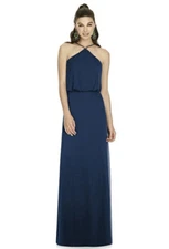 SR508 ALFRED SUNG D738 LARKSPUR BLUE SZ 8 $220 BRIDESMAID FORMAL DRESS