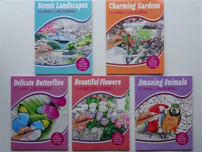 Classic Colouring Book for all Ages (Choice of 5)