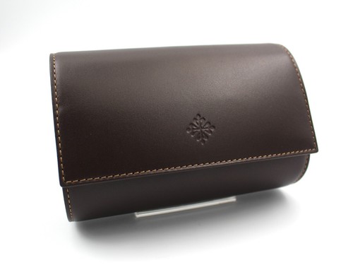 Gagdet Collezione Porta Orologi 2 Posti Patek Philippe Porta Gemelli Lusso Brown - Picture 4 of 11