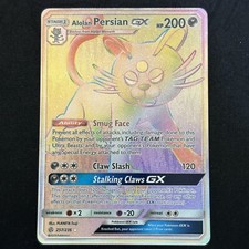 Alolan Persian GX (Rainbow) 257/236 Cosmic Ecipse NM Pokemon Card