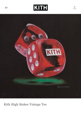 ★24SS 最新作★Kith High Stakes Vintage Tee KITH High Stakes Vintage Tee-Black XXL Sold Out! | eBay