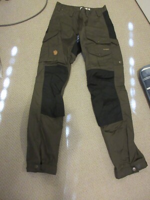 Mens New Fjallraven Vidda Pro Long Trekking Pants Size 44 29'' Waist Dark Olive