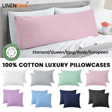 100% Premium Cotton Pillowcases Ultra Soft Breathable Hypoallergenic Pillow Case