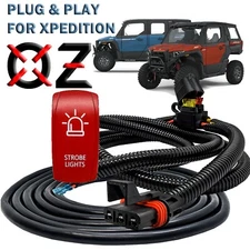 10ft Pulse Power Busbar Plug Wire Kit Strobe Lights On/Off Rocker Switch RZR ADV