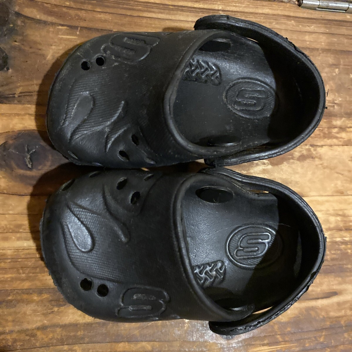Skechers Kids Black Foamies Shoes Skechers Memory Foam Junior School Shoes Sketchers Kids  main image 2