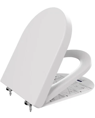 CECIPA MAX D-Form WC Sitz Toilettendeckel Klobrille Absenkautomatik Toilettensitz Klodeckel