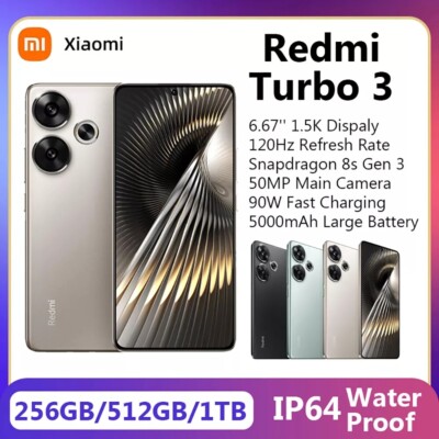 Redmi Turbo 3 RAM 12GB 256GB グリーン系 日本未発売 Xiaomi Redmi Turbo 3 Smartphone 5G 6.67