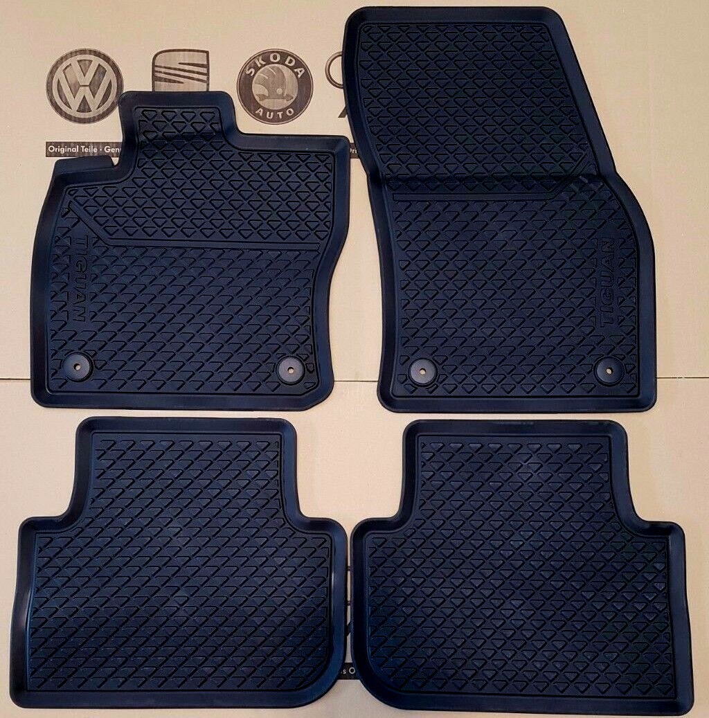 original VW Tiguan Fußmatten Typ AD1 ab 2016 MQB Gummimatten rubber