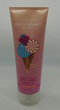 NEW Bath  Body Works FRUITY SHERBET SCOOP Body Cream 8 oz B3-C15 
