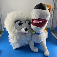 DISNEY SECRET LIFE OF PETS 'Max & Gidget' TALKING  PLUSH TOY Dog Working