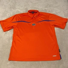 Nike Team Florida Gators Polo Shirt Men's XL Orange Embroidered Golf Performance