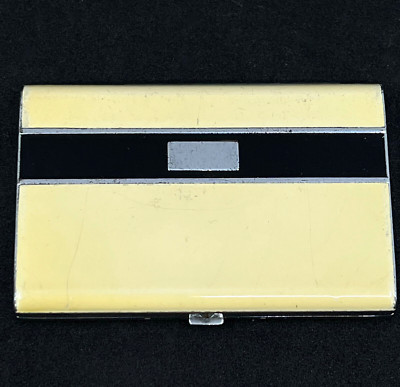 Bourjois Triple Compact Art Deco Lipstick Rouge Powder 1930s Catalin Silver Tone