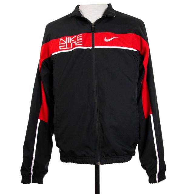 Nike Elite Mens S Black Red Vented Baseball Track Running Workout
