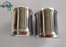 2pcs 64mm 2.5" Aluminum Hose Adapter Tube Joiner Pipe Coupler Connector L=76mm