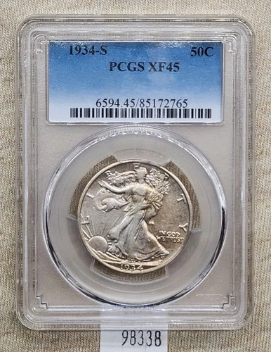 Photo of a 1934-S Walking Liberty Half Dollar from an eBay listing that sold on Jul 19, 2026