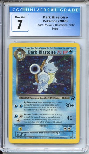 Dark Blastoise (Unlimited) graded CGC 7 for sale on eBay