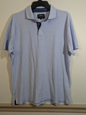 RODD  GUNN Blue Striped Classic Sports Fit Polo Shirt size XL
