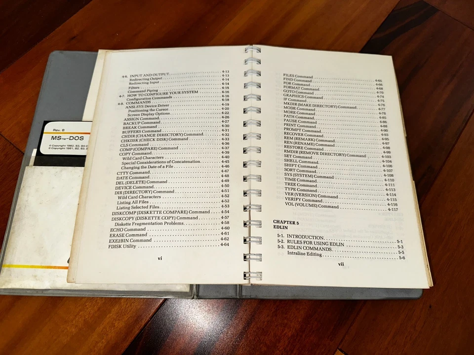 Guía de referencia COMPAQ MS-DOS versión 2 vintage + disquete de 5,25" - completo Foto 4 de 4